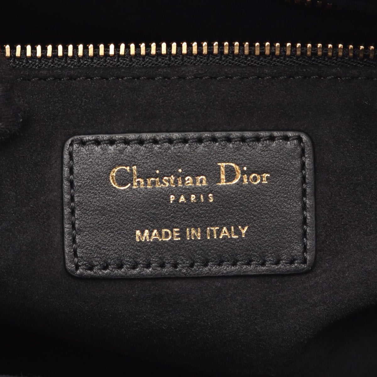 Dior Handbag Lady Dior Cannage 2-Way Black Leather Tote