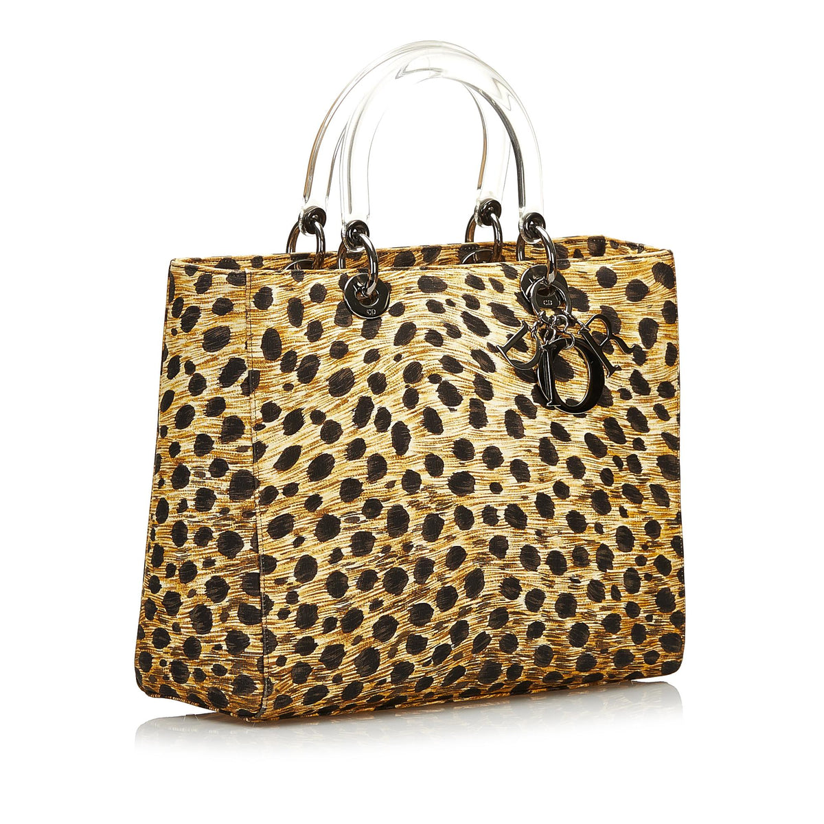 Dior Lady Dior Mini Canvas Handbag